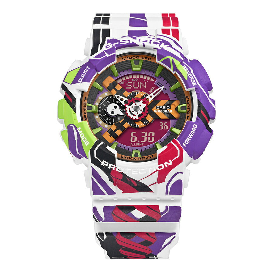 G-SHOCK エヴァンゲリオン コラボレーションモデル GA-110EVA30-7AJR メンズ 電池式 アナデジ 樹脂バンド