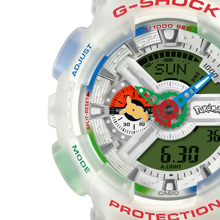 G-SHOCK Pokemon ポケモン コラボレーションモデル GA-110PKM-7AJR メンズ 電池式 アナデジ 樹脂バンド