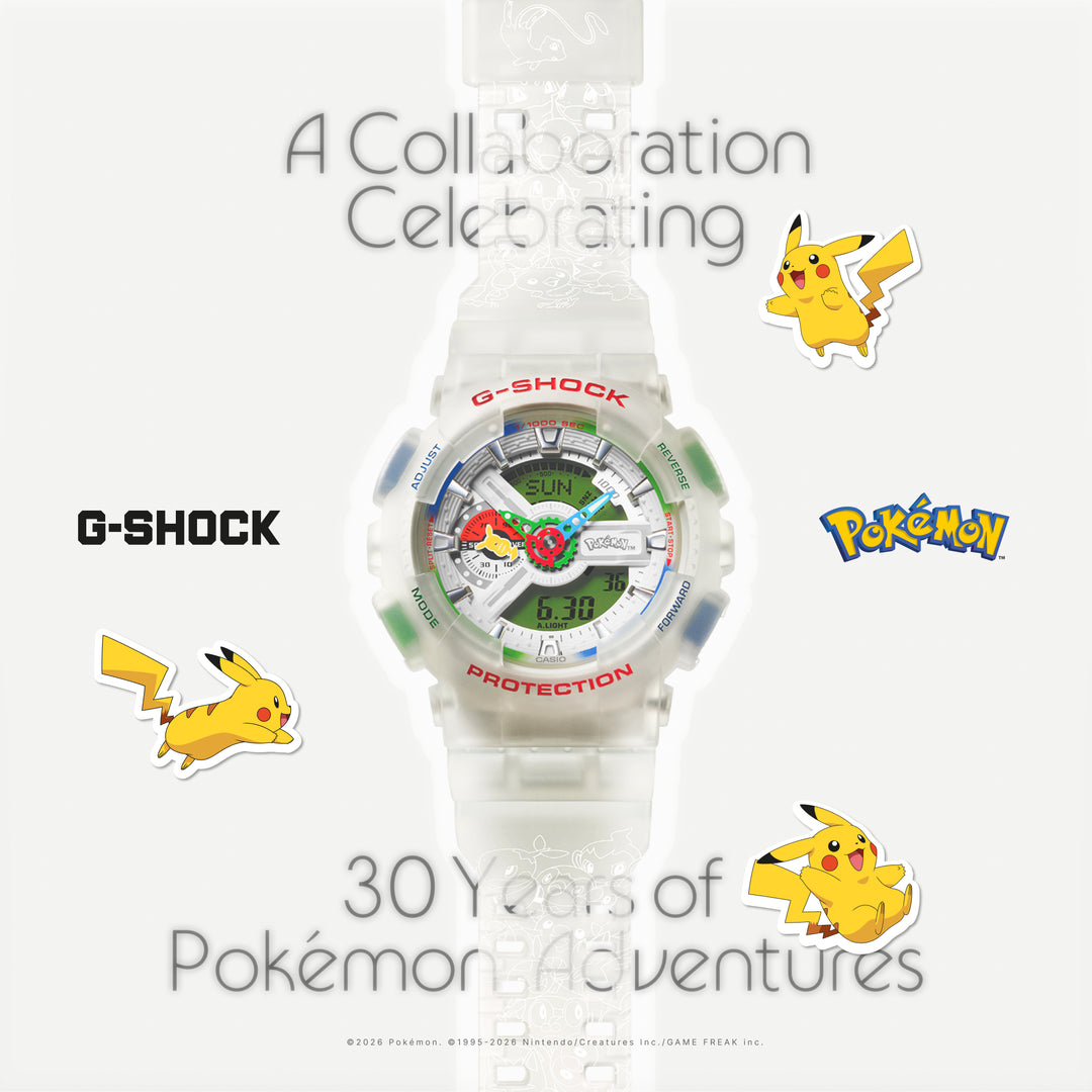 G-SHOCK Pokemon ポケモン コラボレーションモデル GA-110PKM-7AJR メンズ 電池式 アナデジ 樹脂バンド