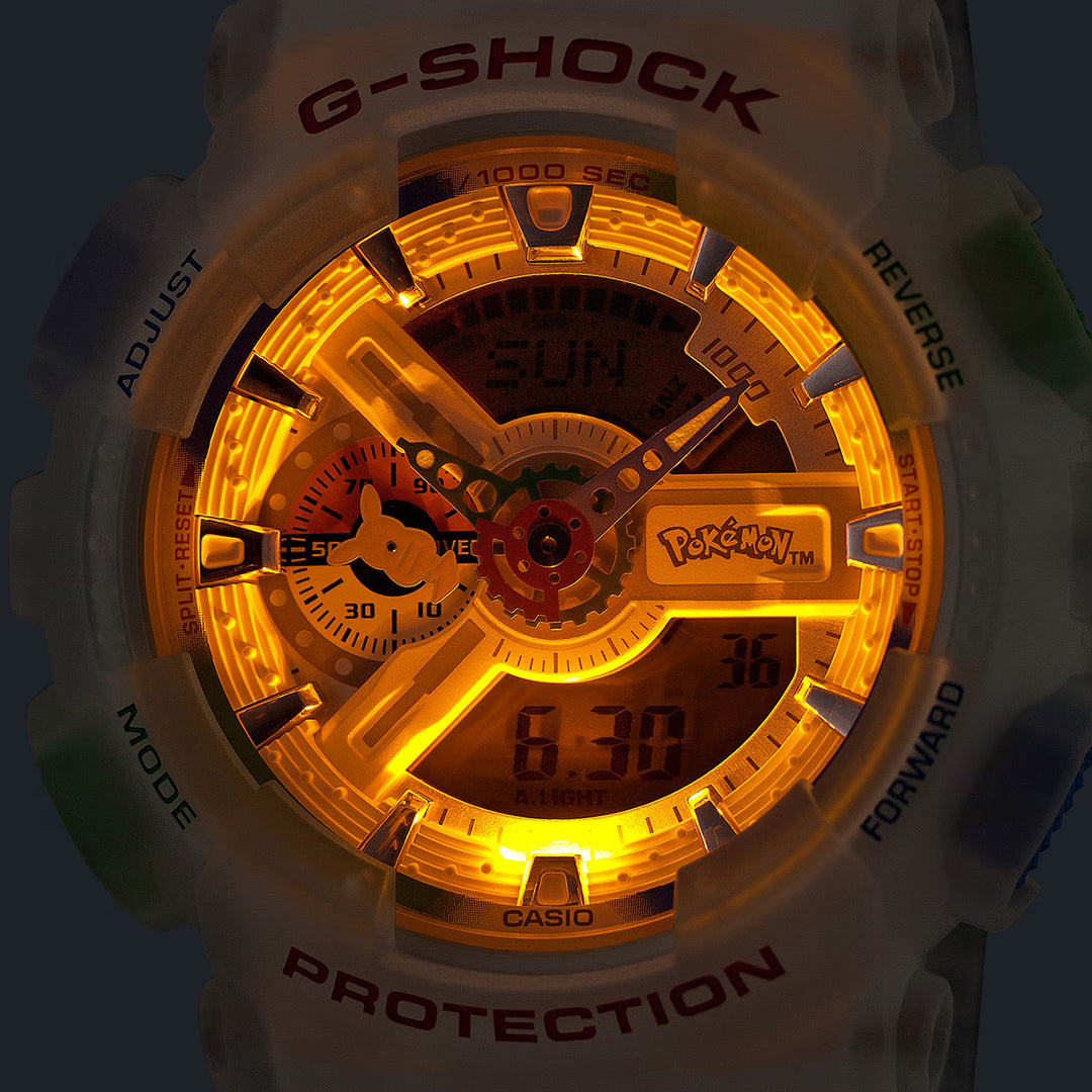 G-SHOCK Pokemon ポケモン コラボレーションモデル GA-110PKM-7AJR メンズ 電池式 アナデジ 樹脂バンド