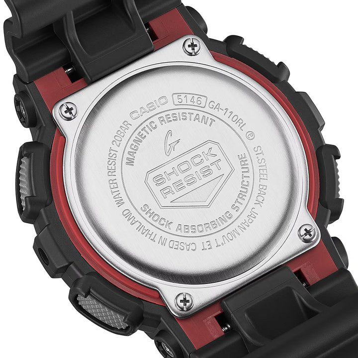 G-SHOCK アイコニックスタイルズ 初代カラーモデル GA-110RL-1AJF メンズ 電池式 ビッグケース アナデジ 樹脂バンド 国内正規品 カシオ