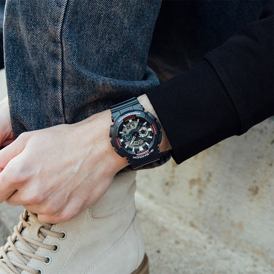 G-SHOCK アイコニックスタイルズ 初代カラーモデル GA-110RL-1AJF メンズ 電池式 ビッグケース アナデジ 樹脂バンド 国内正規品 カシオ