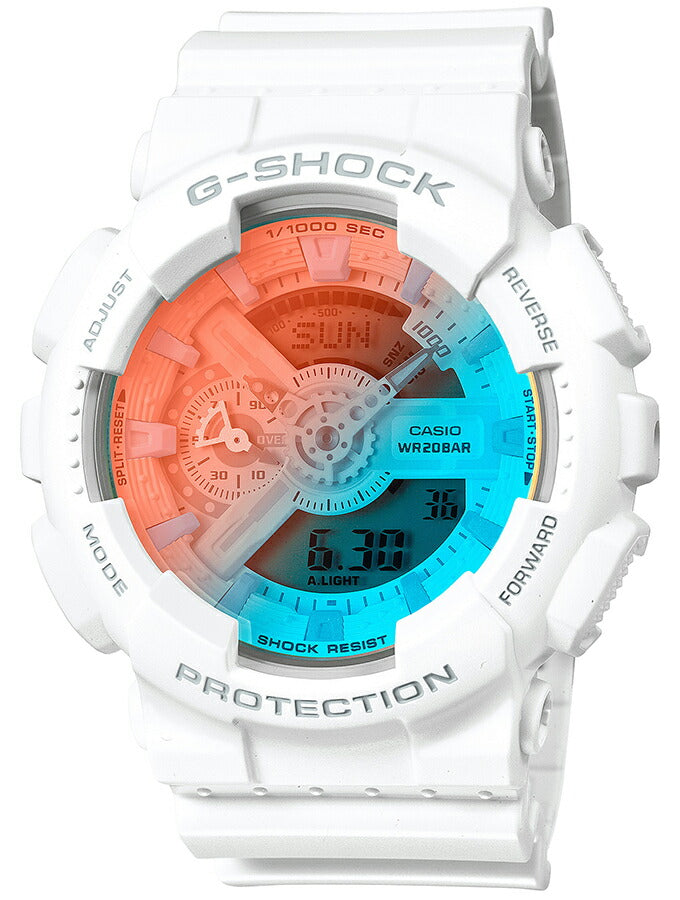 G-SHOCK 110 BEACH TIME LAPSE ビーチタイムラプス GA-110TL-7AJF メンズ 腕時計 電池式 ビッグケース アナデジ 樹脂バンド ホワイト 国内正規品 カシオ