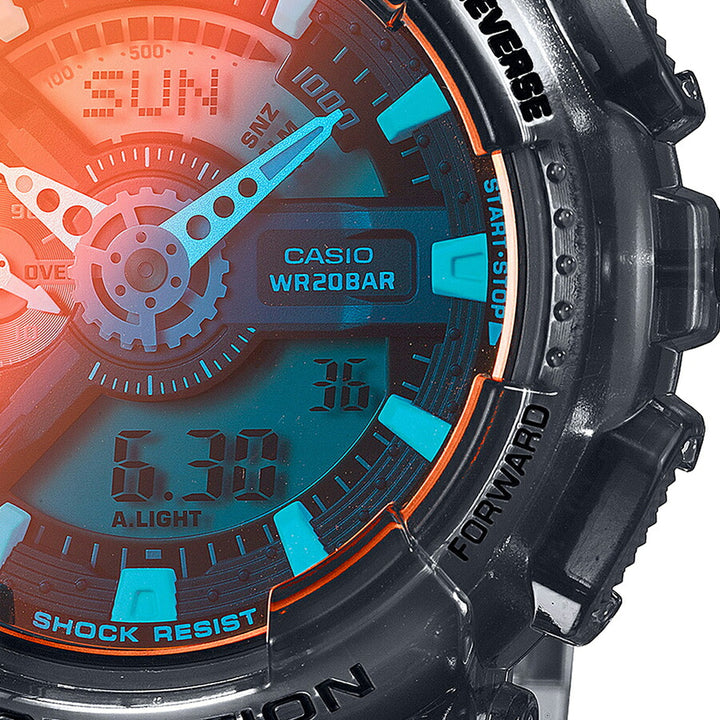 G-SHOCK 110 BEACH TIME LAPSE ビーチタイムラプス GA-110TLS-8AJF メンズ 腕時計 電池式 ビッグケース アナデジ 樹脂バンド グレー スケルトン 国内正規品 カシオ