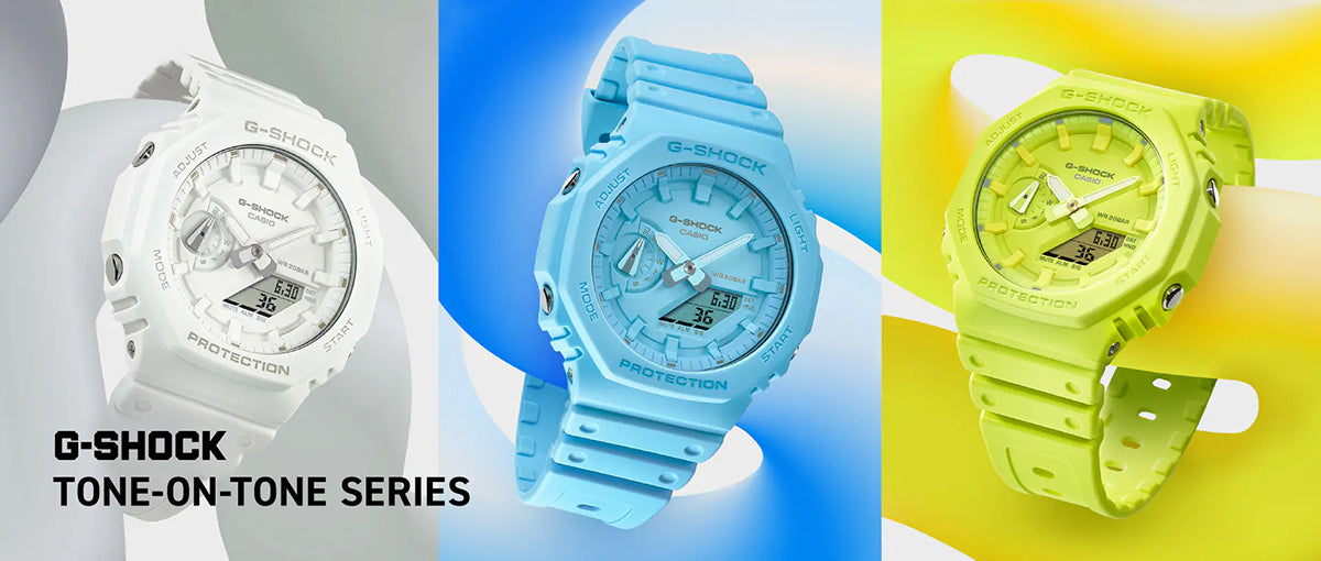 G-SHOCK TONE-ON-TONE GA-2100-7A7JF メンズ 電池式 アナデジ ホワイト 樹脂バンド