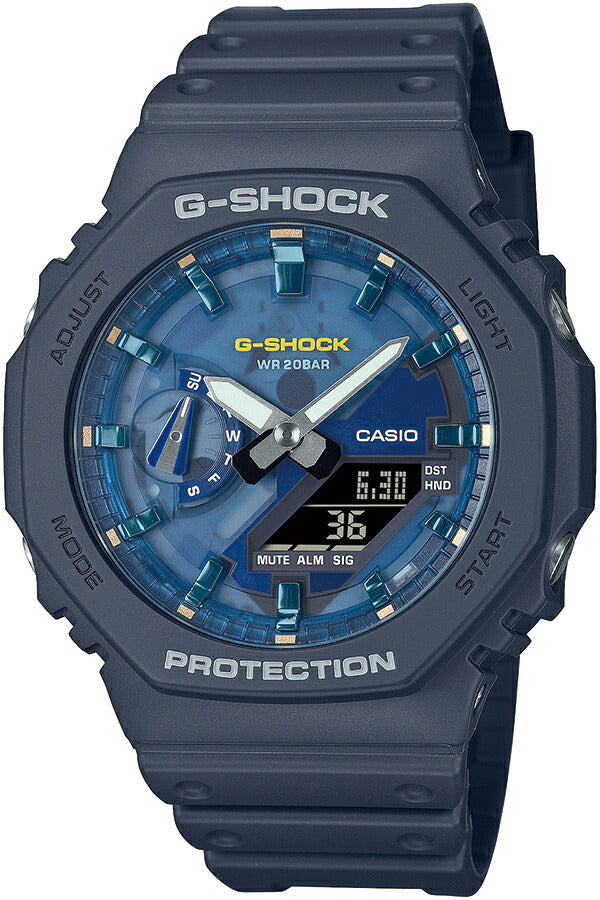 G-SHOCK OASIS OF DAY AND NIGHT 夜のオアシス GA-2100AS-2AJF メンズ 腕時計 電池式 アナデジ オクタゴン 樹脂バンド ダークグレー 国内正規品 カシオ