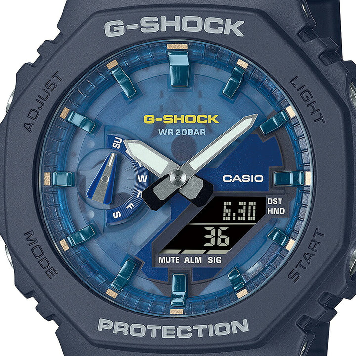 G-SHOCK OASIS OF DAY AND NIGHT 夜のオアシス GA-2100AS-2AJF メンズ 腕時計 電池式 アナデジ オクタゴン 樹脂バンド ダークグレー 国内正規品 カシオ