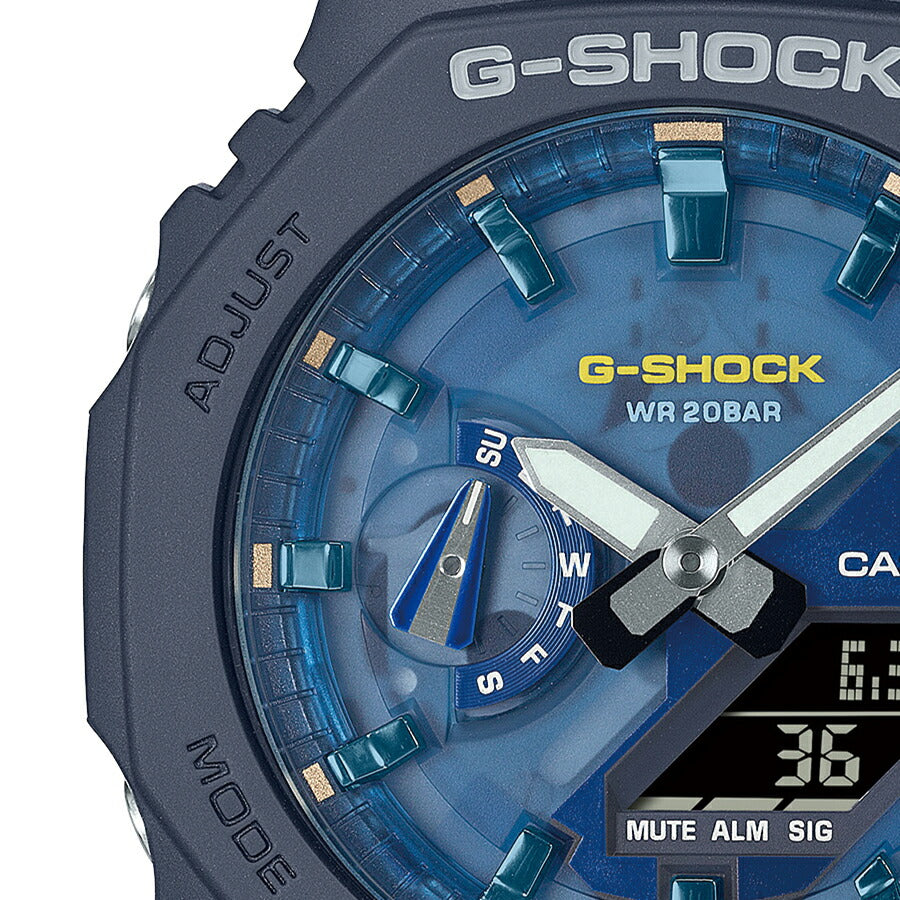 G-SHOCK OASIS OF DAY AND NIGHT 夜のオアシス GA-2100AS-2AJF メンズ 腕時計 電池式 アナデジ オクタゴン 樹脂バンド ダークグレー 国内正規品 カシオ