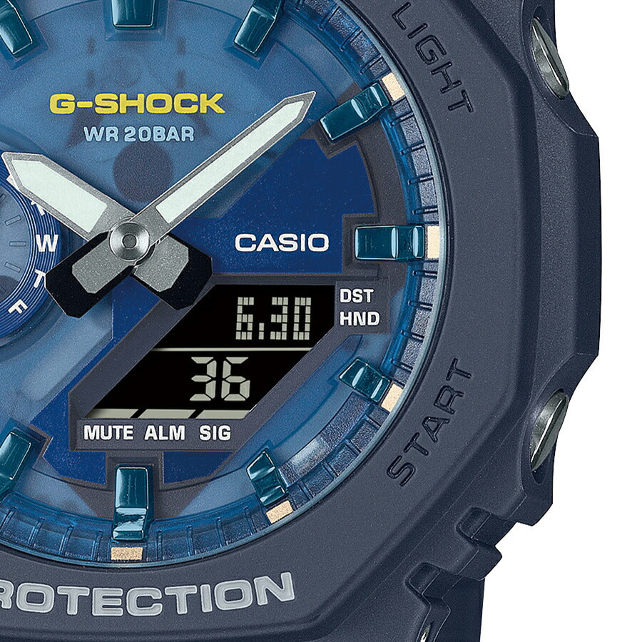 G-SHOCK OASIS OF DAY AND NIGHT 夜のオアシス GA-2100AS-2AJF メンズ 腕時計 電池式 アナデジ オクタゴン 樹脂バンド ダークグレー 国内正規品 カシオ