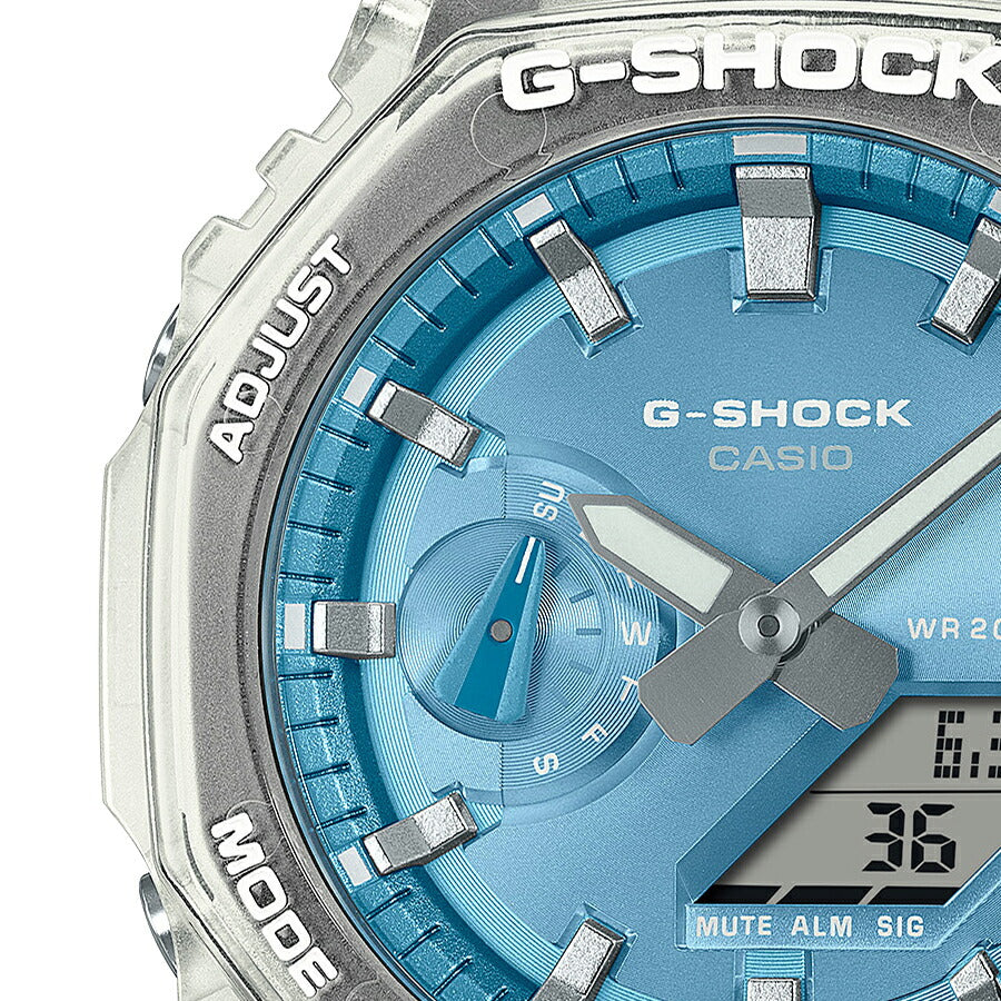 G-SHOCK ブライトメタリックダイヤルシリーズ スカイブルー GA-2100BM