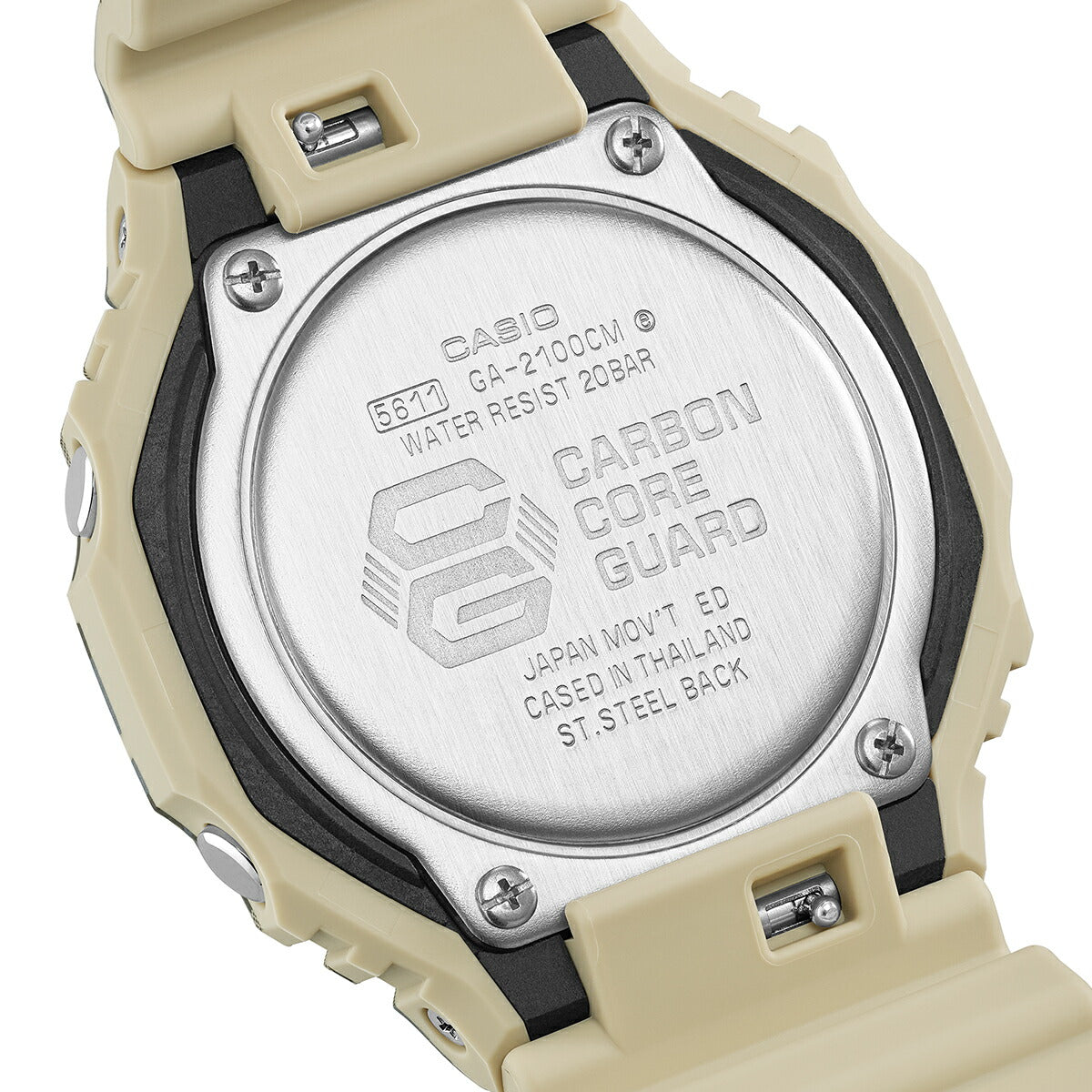 G-SHOCK カモフラージュ ベージュ GA-2100CM-5AJF メンズ 電池式
