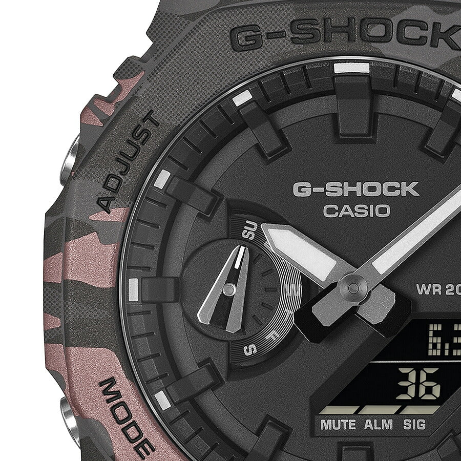 G-SHOCK カモフラージュ GA-2100CM-8AJF メンズ 電池式 アナデジ オクタゴン 樹脂バンド 反転液晶