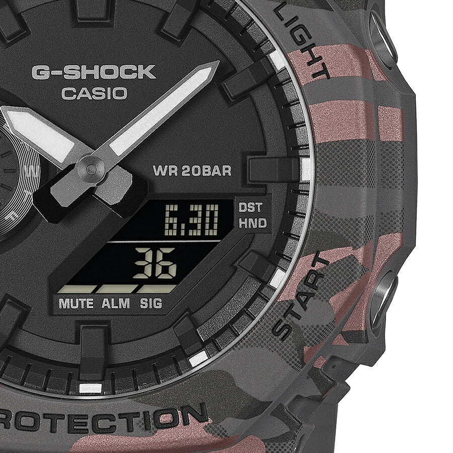 G-SHOCK カモフラージュ GA-2100CM-8AJF メンズ 電池式 アナデジ オクタゴン 樹脂バンド 反転液晶