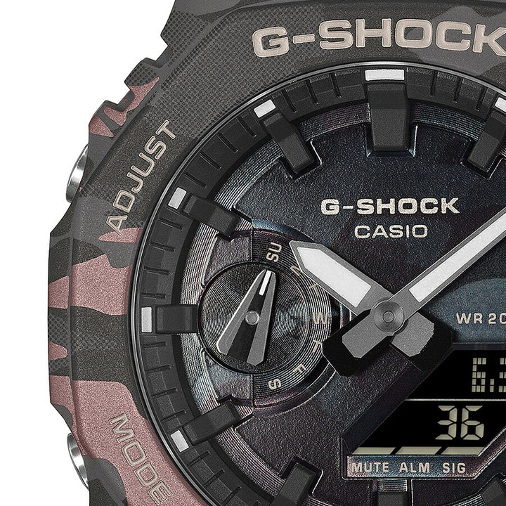 G-SHOCK カモフラージュ 蒸着 GA-2100CMD-8AJF メンズ 電池式 アナデジ オクタゴン 樹脂バンド 反転液晶