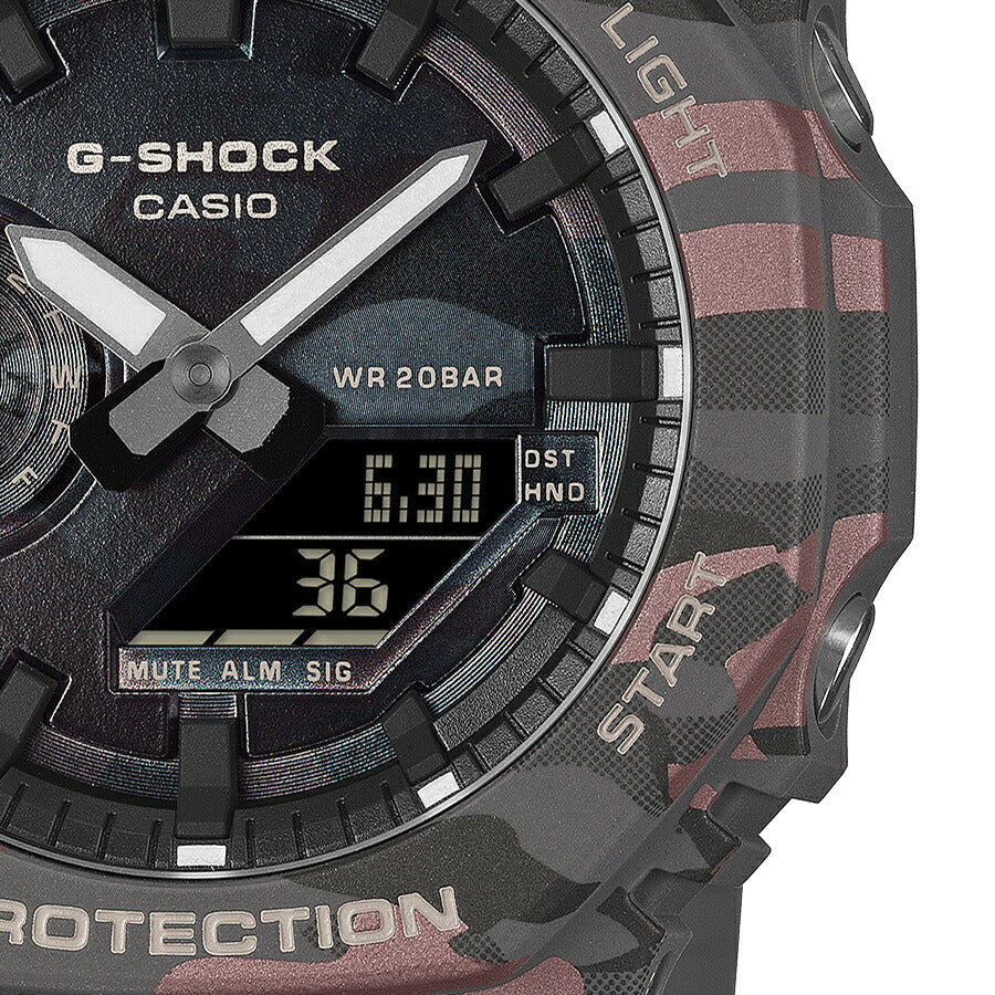 G-SHOCK カモフラージュ 蒸着 GA-2100CMD-8AJF メンズ 電池式 アナデジ オクタゴン 樹脂バンド 反転液晶