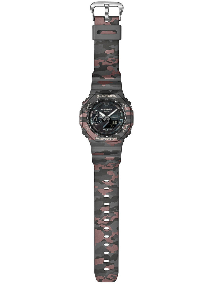 G-SHOCK カモフラージュ 蒸着 GA-2100CMD-8AJF メンズ 電池式 アナデジ オクタゴン 樹脂バンド 反転液晶
