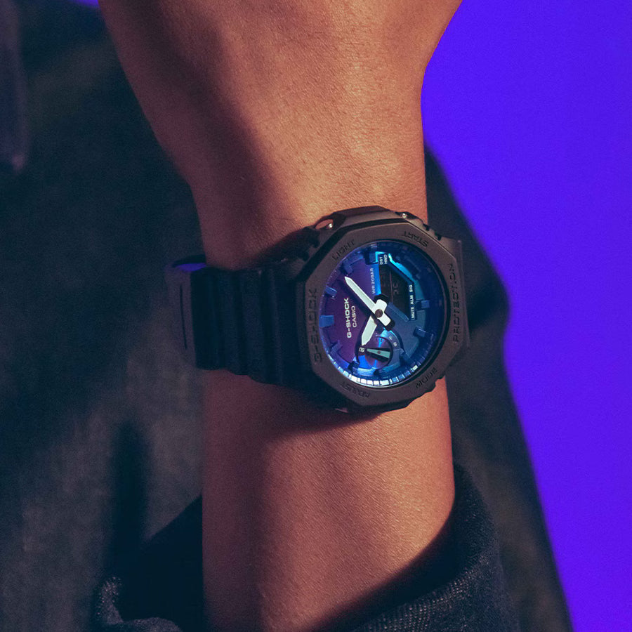 G-SHOCK フレイムインサイド フレイムブルー GA-2100FL-1AJF メンズ