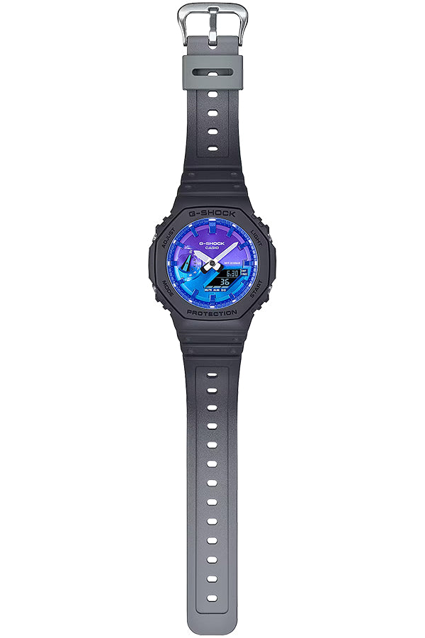 G-SHOCK フレイムインサイド フレイムブルー GA-2100FL-1AJF メンズ 腕時計 電池式 オクタゴン アナデジ 反転液晶 国内正規品 カシオ