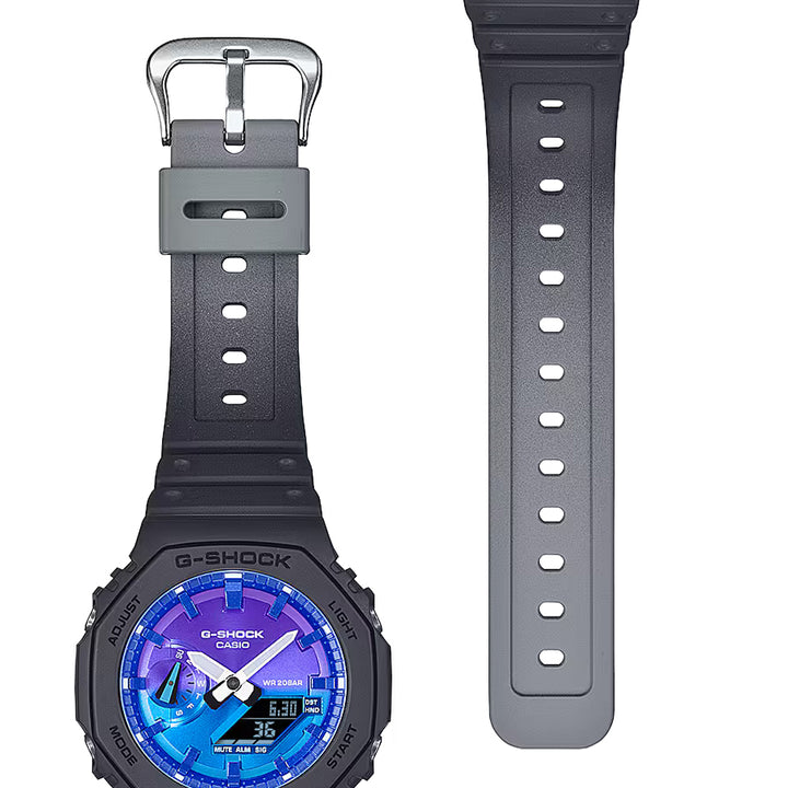 G-SHOCK フレイムインサイド フレイムブルー GA-2100FL-1AJF メンズ 腕時計 電池式 オクタゴン アナデジ 反転液晶 国内正規品 カシオ