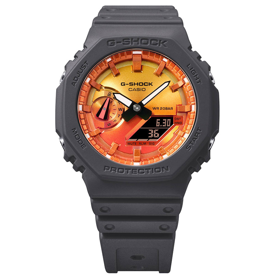 G-SHOCK フレイムインサイド フレイムオレンジ GA-2100FL-8AJF メンズ 腕時計 電池式 オクタゴン アナデジ 反転液晶 国内正規品 カシオ