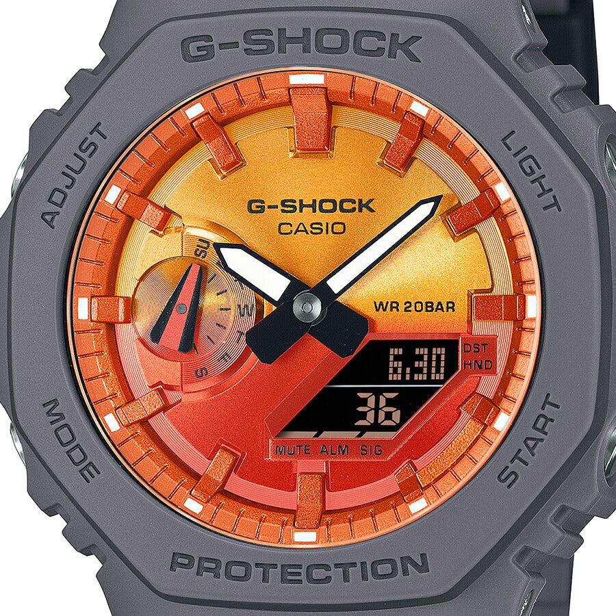 G-SHOCK フレイムインサイド フレイムオレンジ GA-2100FL-8AJF メンズ 腕時計 電池式 オクタゴン アナデジ 反転液晶 国内正規品 カシオ