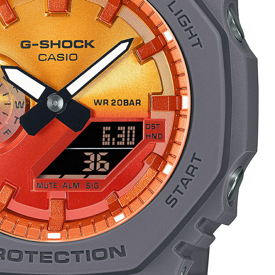 G-SHOCK フレイムインサイド フレイムオレンジ GA-2100FL-8AJF メンズ