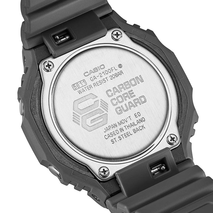 G-SHOCK フレイムインサイド フレイムオレンジ GA-2100FL-8AJF メンズ 腕時計 電池式 オクタゴン アナデジ 反転液晶 国内正規品 カシオ