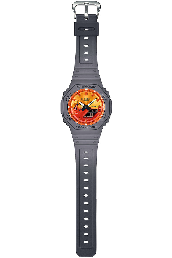 G-SHOCK フレイムインサイド フレイムオレンジ GA-2100FL-8AJF メンズ