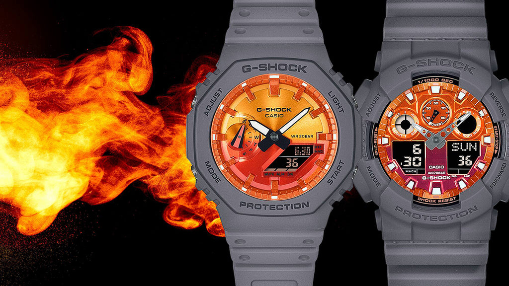 G-SHOCK フレイムインサイド フレイムオレンジ GA-2100FL-8AJF メンズ 腕時計 電池式 オクタゴン アナデジ 反転液晶 国内正規品 カシオ