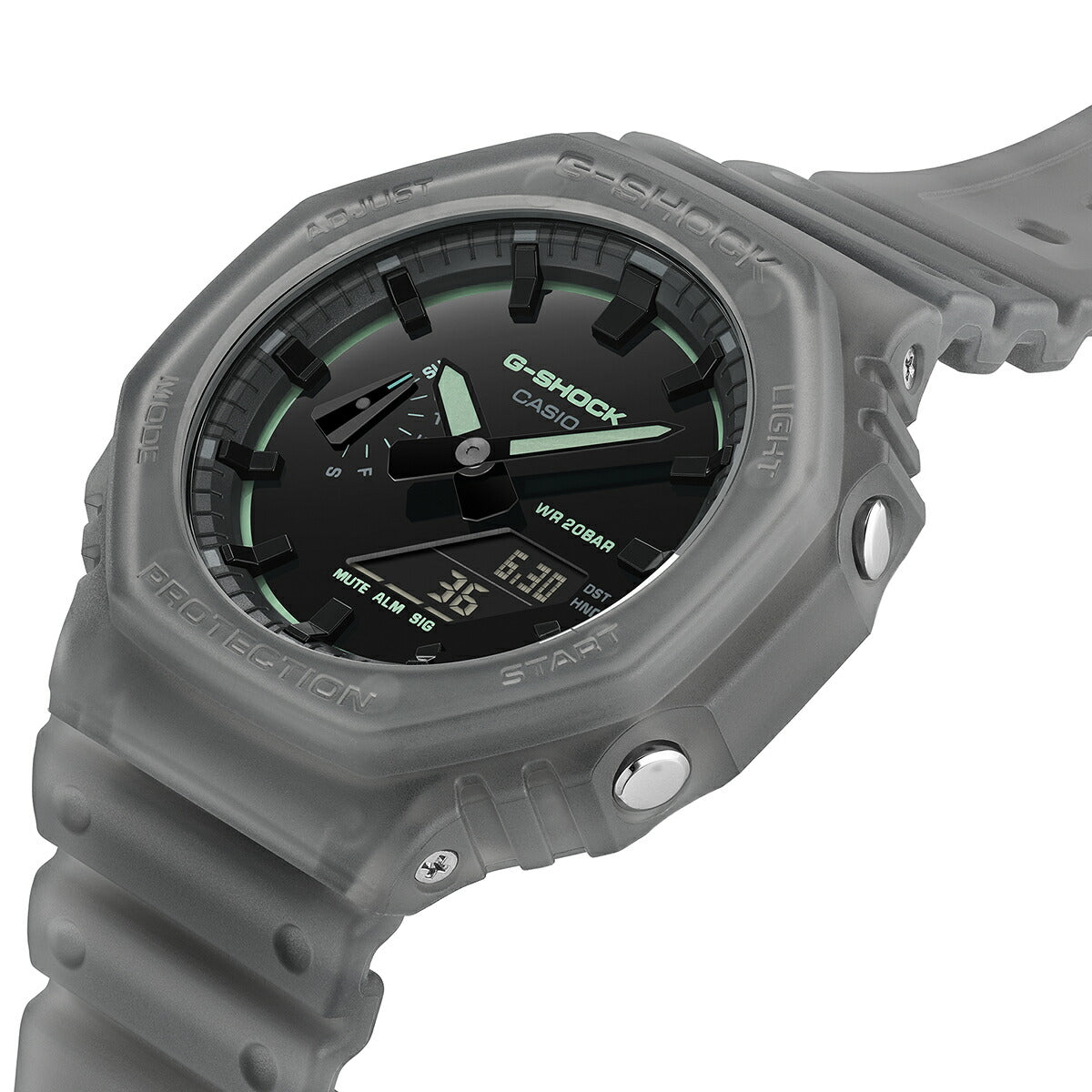 G-SHOCK スモークライト クリーンサーフェスダイヤル GA-2100K-1AJF