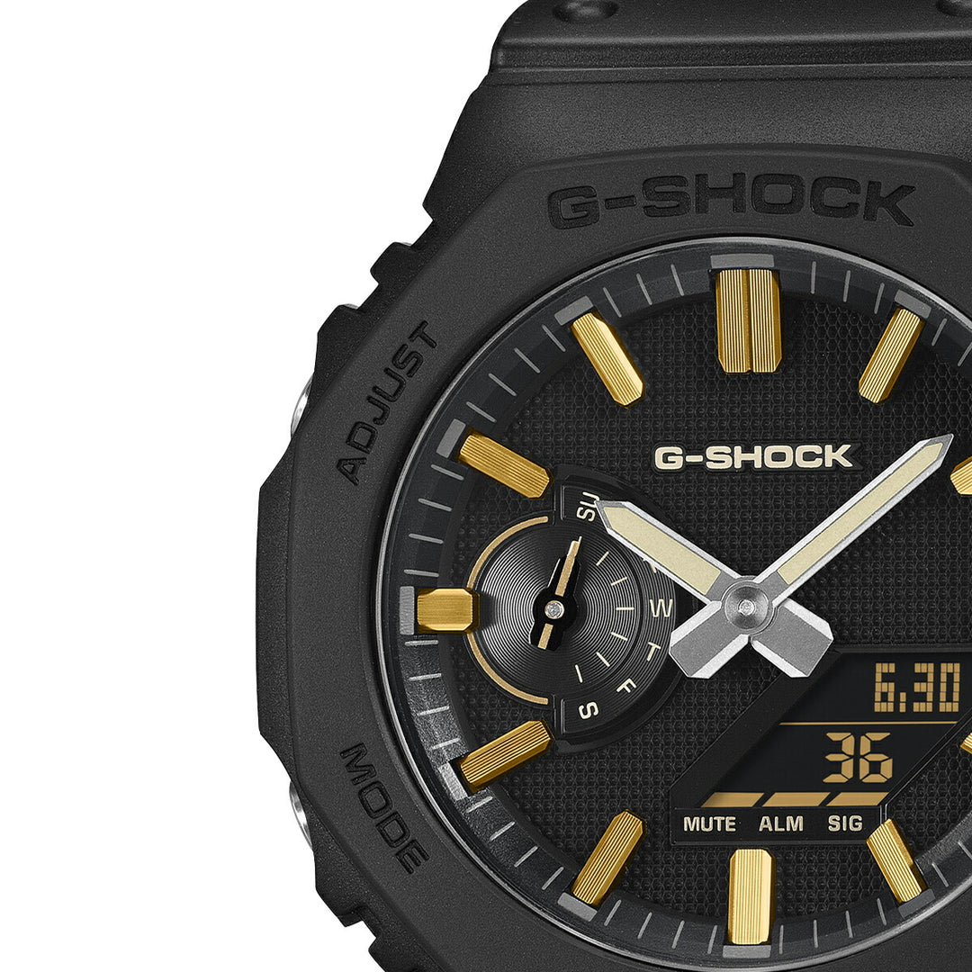 G-SHOCK リュクスブラック GA-2100LXB-1A9JF メンズ 電池式 アナデジ オクタゴン 樹脂バンド 反転液晶