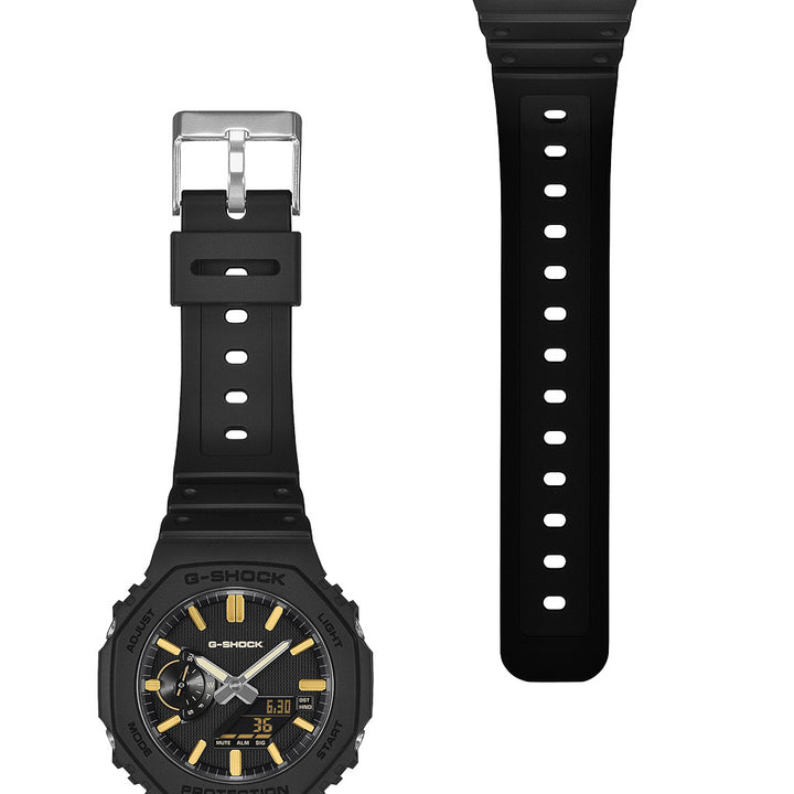 G-SHOCK リュクスブラック GA-2100LXB-1A9JF メンズ 電池式 アナデジ オクタゴン 樹脂バンド 反転液晶