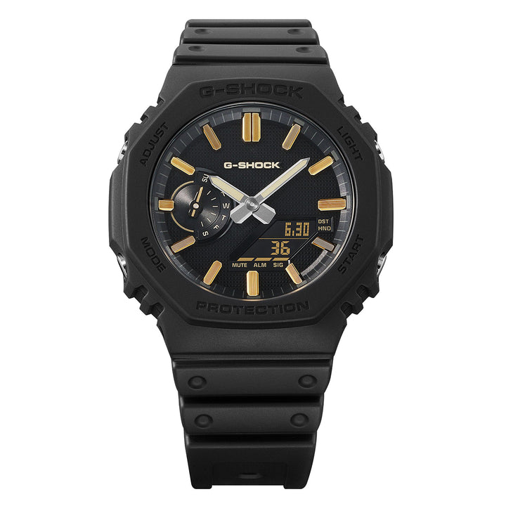 G-SHOCK リュクスブラック GA-2100LXB-1A9JF メンズ 電池式 アナデジ オクタゴン 樹脂バンド 反転液晶