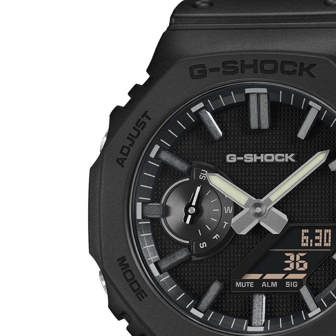 G-SHOCK リュクスブラック GA-2100LXB-1AJF メンズ 電池式 アナデジ オクタゴン 樹脂バンド 反転液晶