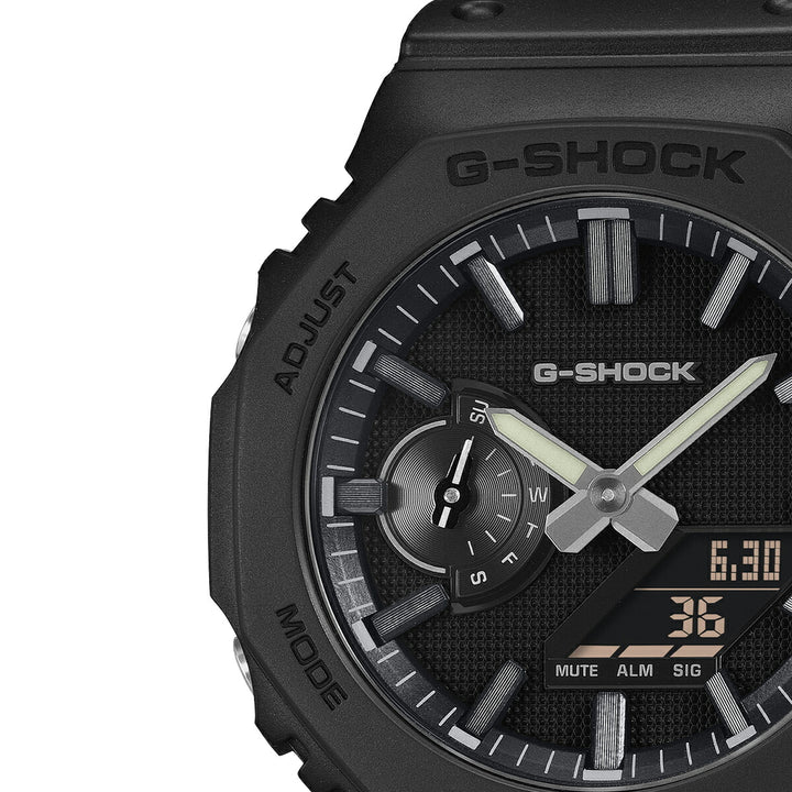 G-SHOCK リュクスブラック GA-2100LXB-1AJF メンズ 電池式 アナデジ オクタゴン 樹脂バンド 反転液晶