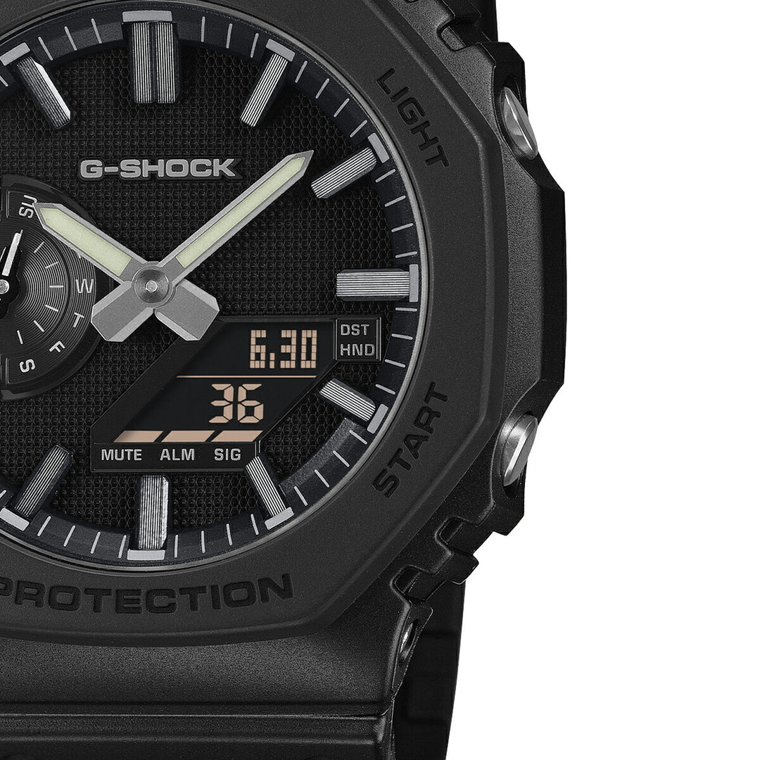 G-SHOCK リュクスブラック GA-2100LXB-1AJF メンズ 電池式 アナデジ オクタゴン 樹脂バンド 反転液晶