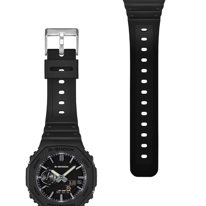 G-SHOCK リュクスブラック GA-2100LXB-1AJF メンズ 電池式 アナデジ オクタゴン 樹脂バンド 反転液晶