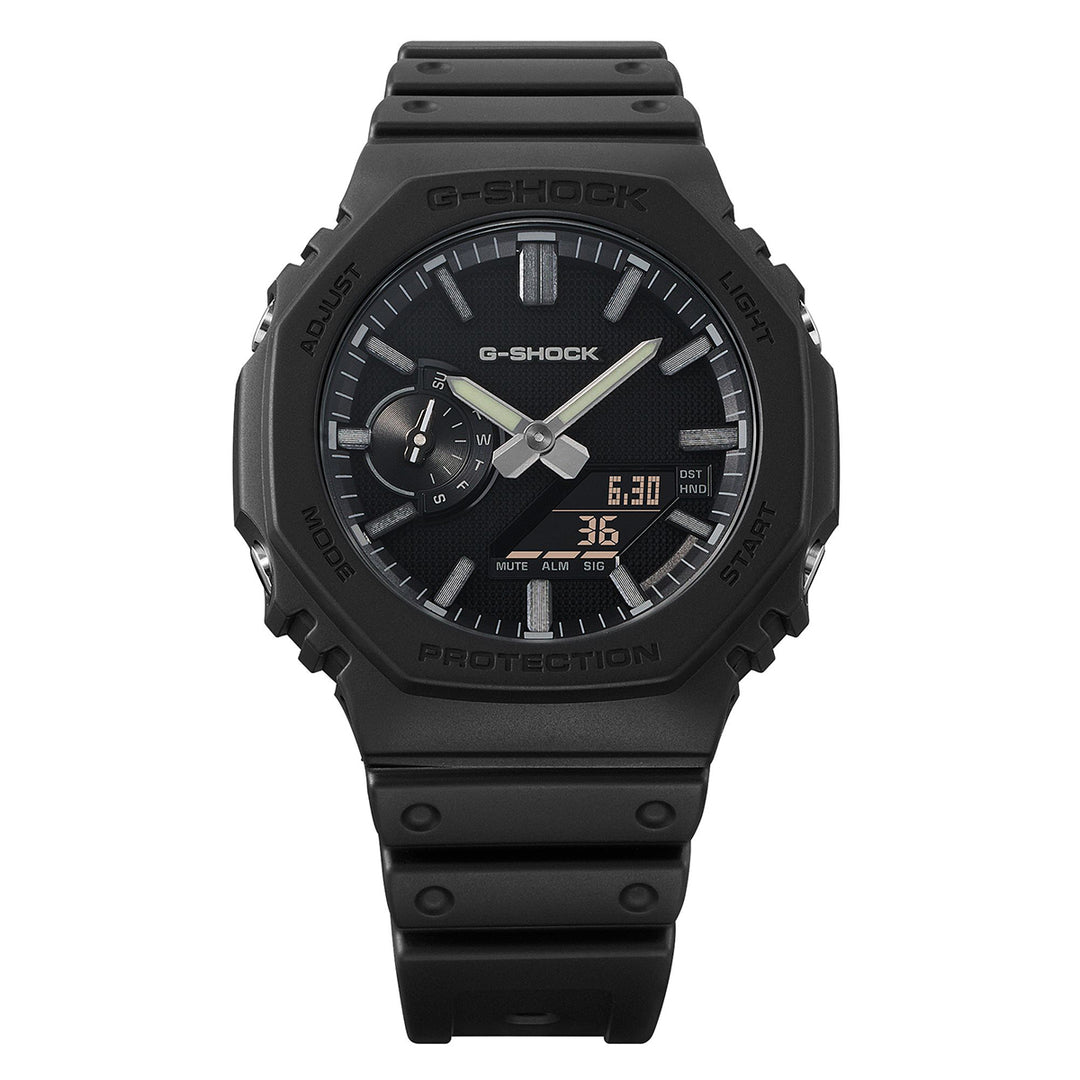 G-SHOCK リュクスブラック GA-2100LXB-1AJF メンズ 電池式 アナデジ オクタゴン 樹脂バンド 反転液晶