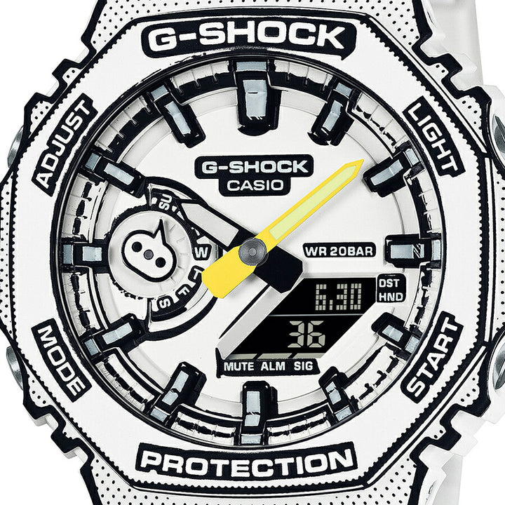 G-SHOCK MANGA THEME マンガデザイン GA-2100MNG-7AJR メンズ 腕時計 電池式 アナデジ オクタゴン ホワイト 反転液晶 国内正規品 カシオ