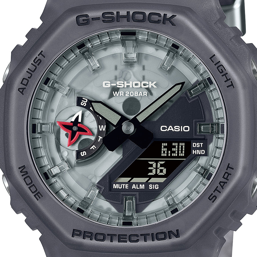 G-SHOCK Ninja 忍者 かとんの術 GA-2100NNJ-8AJR メンズ 腕時計 電池式 アナデジ オクタゴン 日本製 国内正規品 カシオ