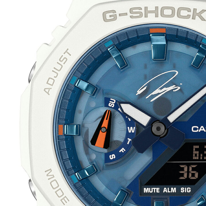 G-SHOCK 石川遼 シグネチャーモデル 2025 GA-2100RI25-7AJR メンズ 電池式 アナデジ オクタゴン 樹脂バンド