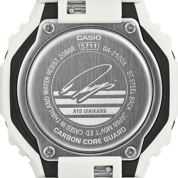 G-SHOCK 石川遼 シグネチャーモデル 2025 GA-2100RI25-7AJR メンズ 電池式 アナデジ オクタゴン 樹脂バンド