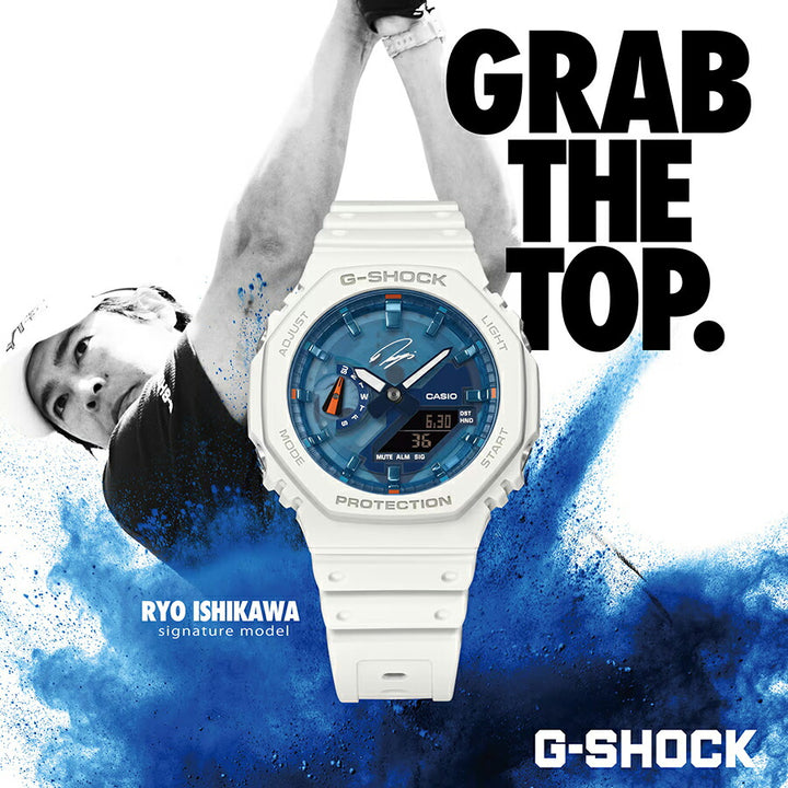 G-SHOCK 石川遼 シグネチャーモデル 2025 GA-2100RI25-7AJR メンズ 電池式 アナデジ オクタゴン 樹脂バンド