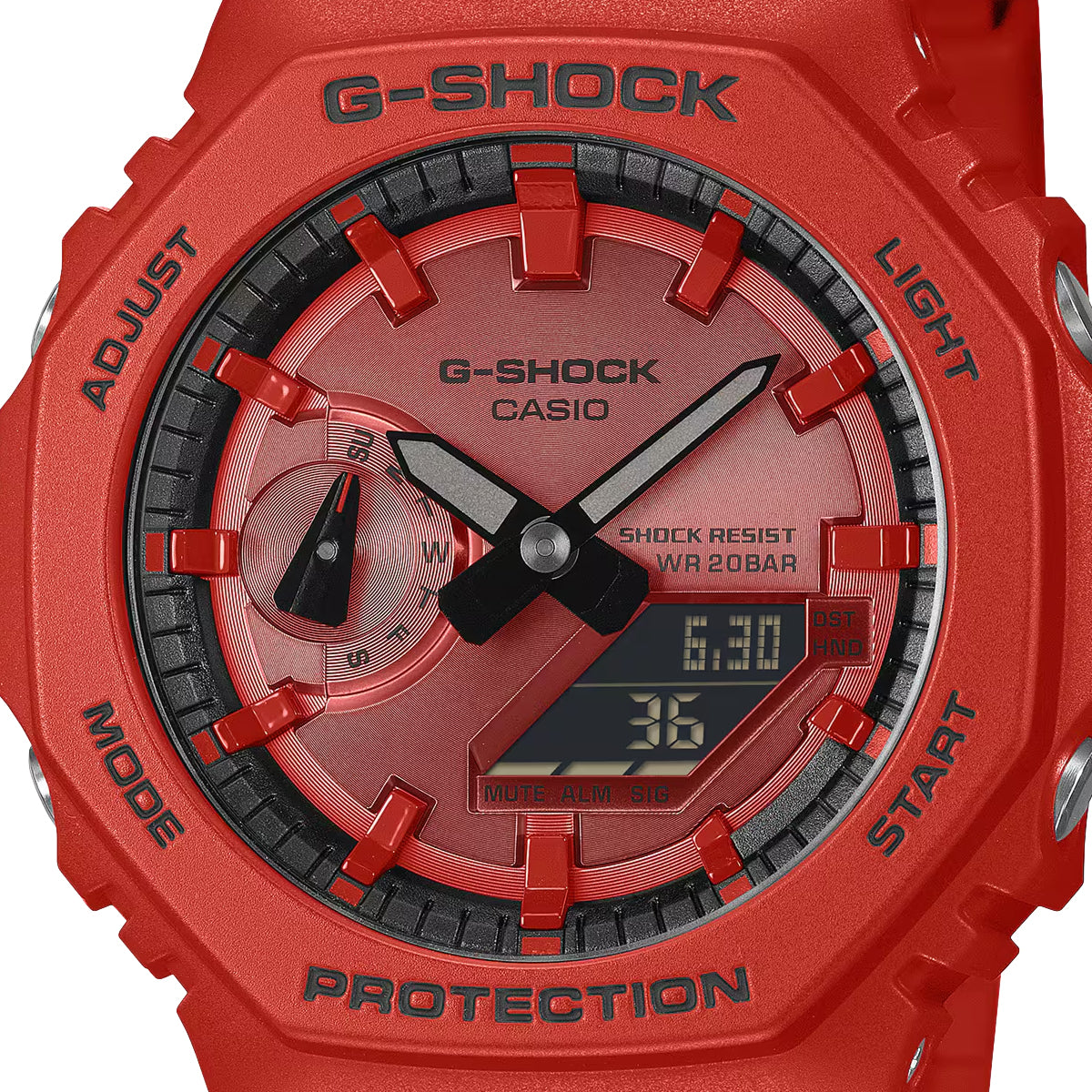 G-SHOCK アイコニック スタイルズ レッド ブラックアクセント GA