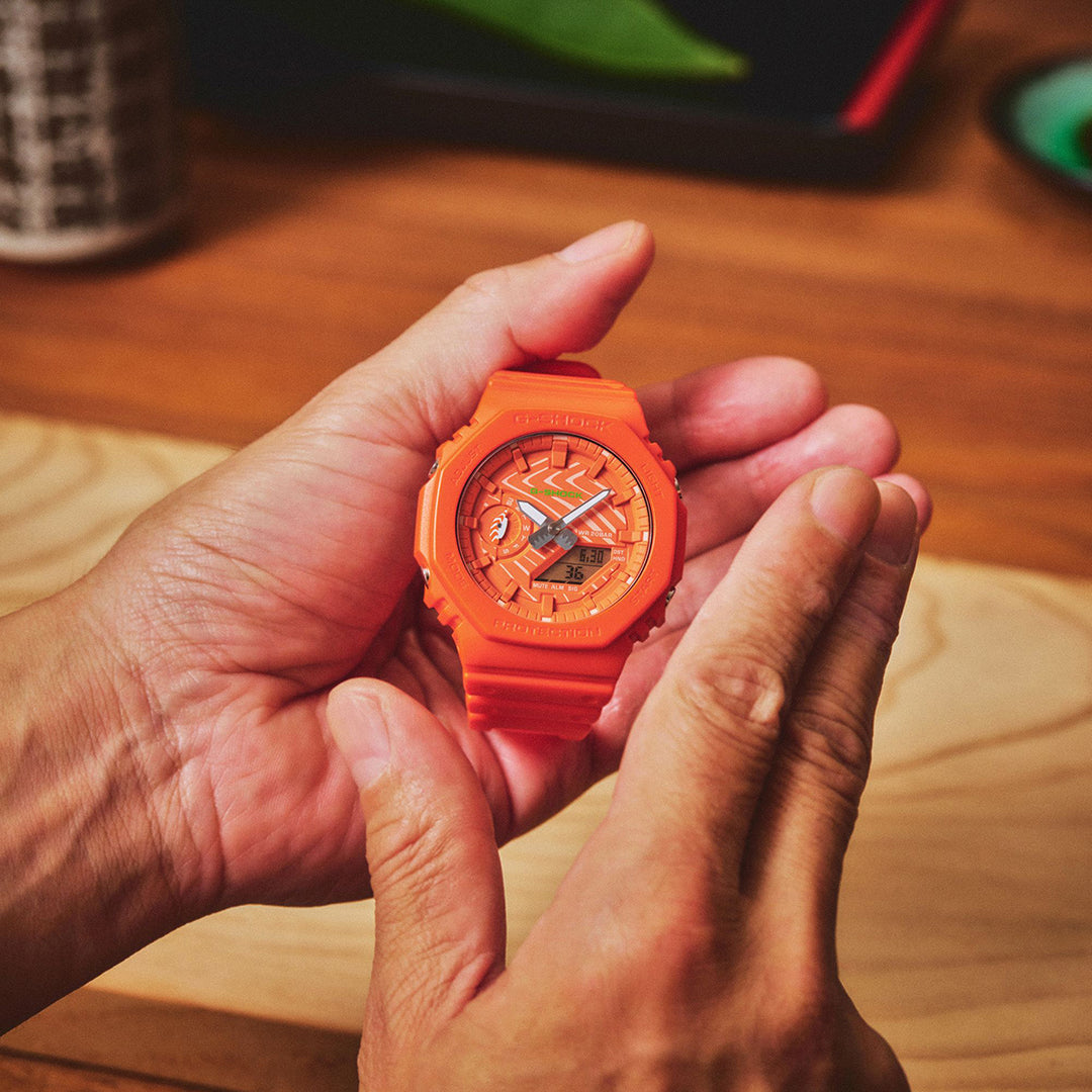 G-SHOCK SUSHI 寿司 サーモン GA-2100SSH-4AJR メンズ 電池式 デジタル 樹脂バンド 日本製