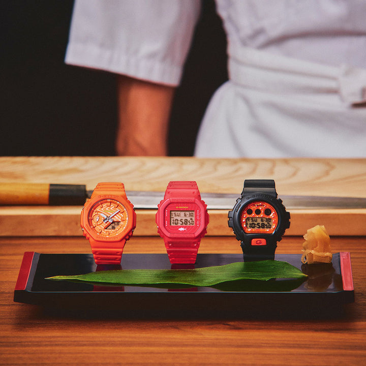 G-SHOCK SUSHI 寿司 サーモン GA-2100SSH-4AJR メンズ 電池式 デジタル 樹脂バンド 日本製