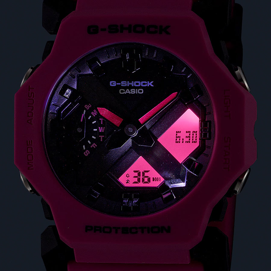 G-SHOCK GA-2300シリーズ ミニマルデザイン 小型 薄型 GA-2300-4AJF メンズ レディース 腕時計 電池式 アナデジ 反転液晶 ピンク 国内正規品 カシオ