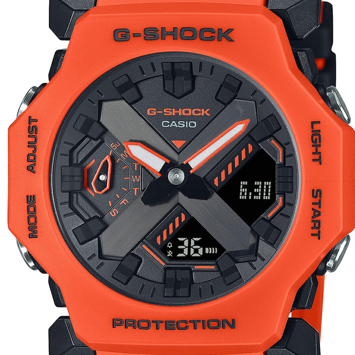 G-SHOCK GA-2300シリーズ オレンジ GA-2300FL-4AJF メンズ レディース 腕時計 電池式 アナデジ 樹脂バンド 反転液晶 国内正規品 カシオ