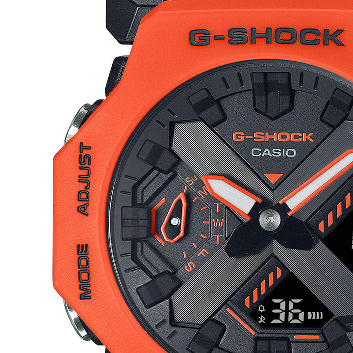 G-SHOCK GA-2300シリーズ オレンジ GA-2300FL-4AJF メンズ レディース 腕時計 電池式 アナデジ 樹脂バンド 反転液晶 国内正規品 カシオ