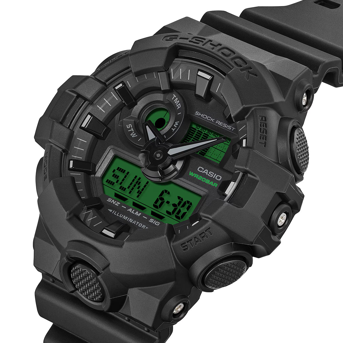 時計 CASIO G-SHOCK GA-700BEG-1AJF G-SHOCK ブラック&エレクトログリーン GA-700BEG-1AJF メンズ 電池式